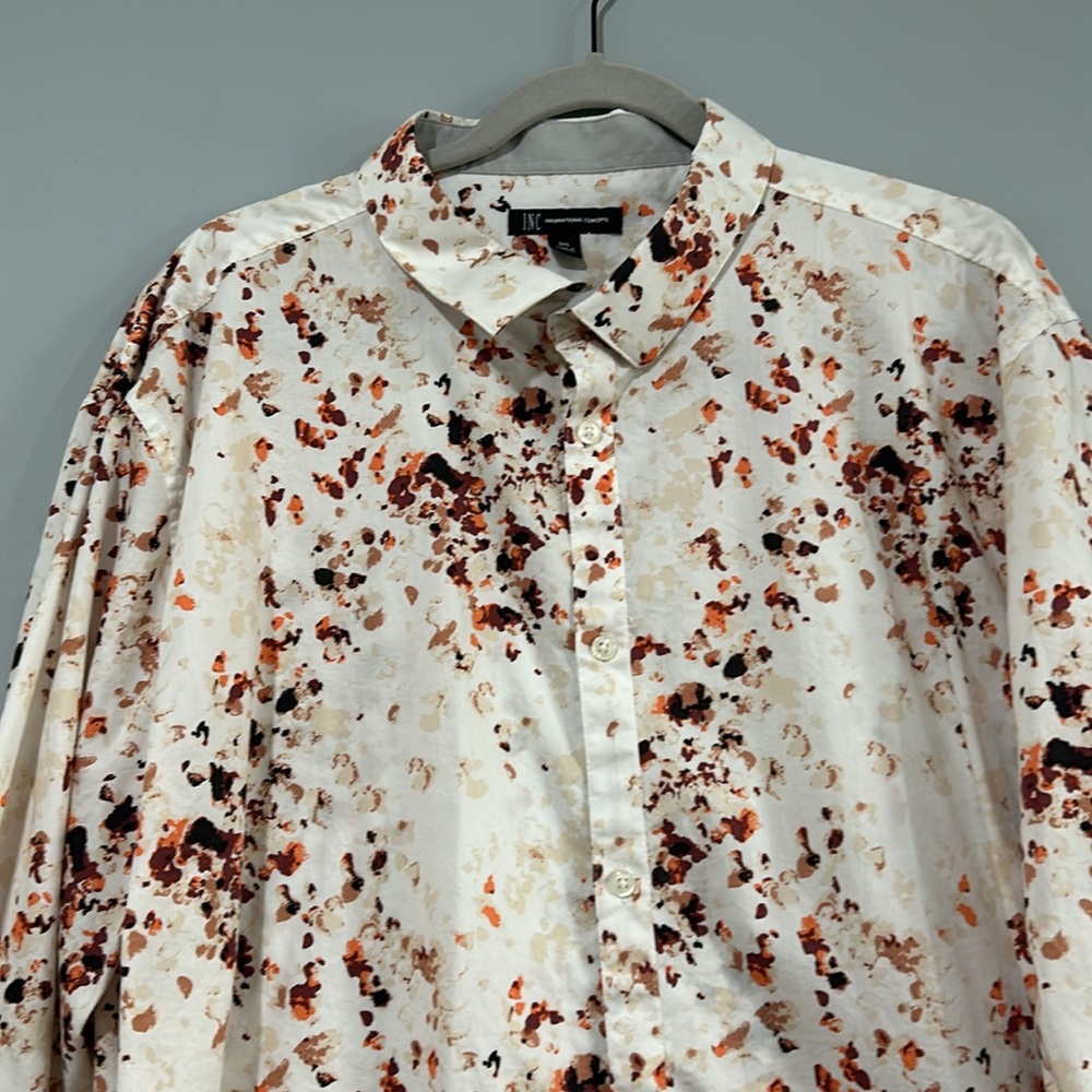 INC MEN BUTTON UP SHIRT LONG SLEEVE SZ 3XL - Picture 5 of 11